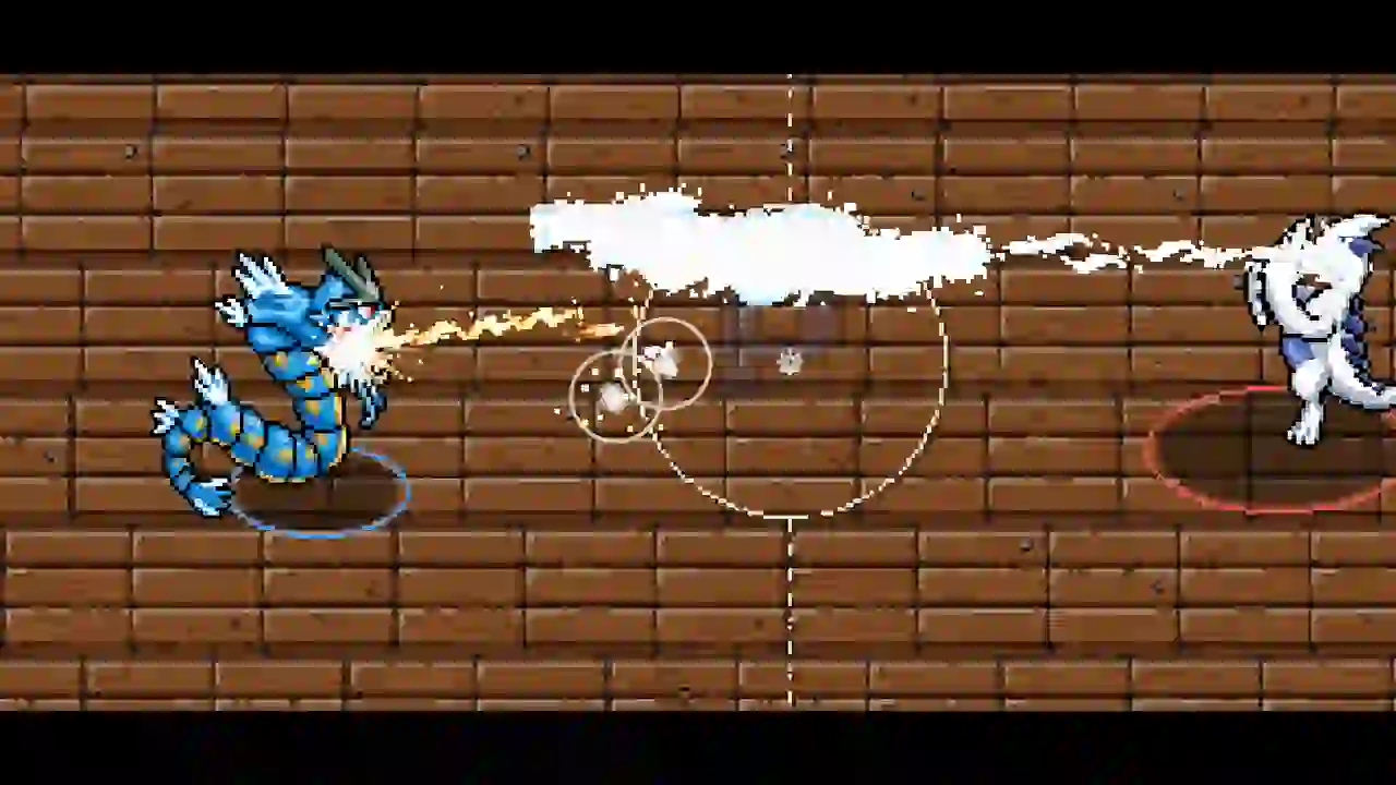 Two hyper beams colliding